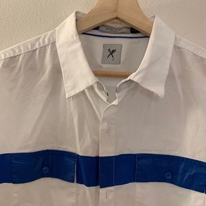 Mark Ecko Polo with Vinyl Stripe Large 100% cotton